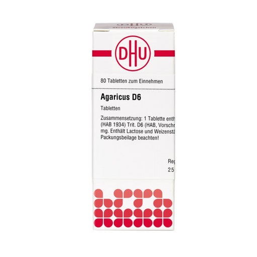 DHU Agaricus D6 Tabletten, 80 St. Tabletten