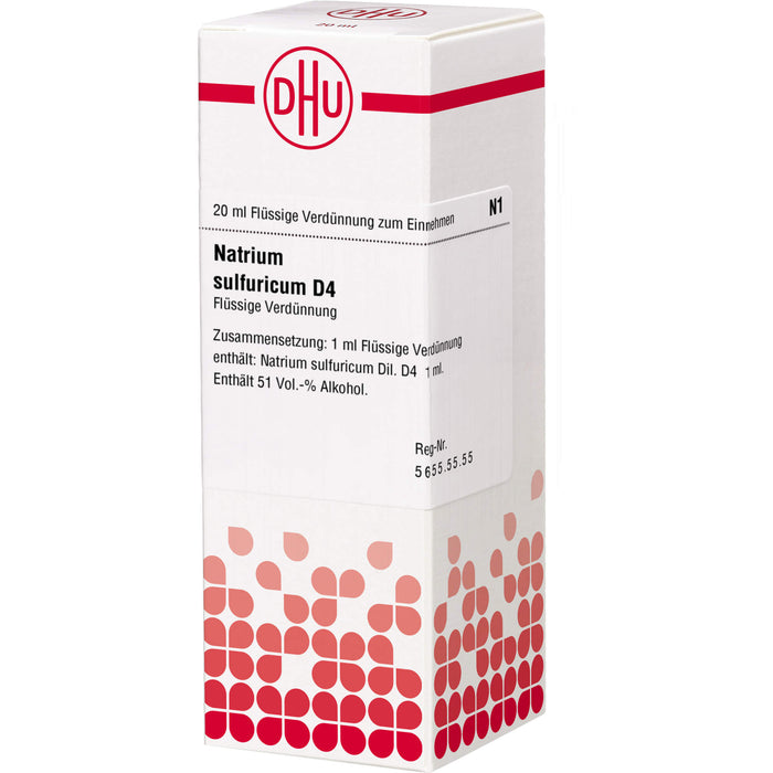 Natrium sulfuricum D4 DHU Dilution, 20 ml Solution