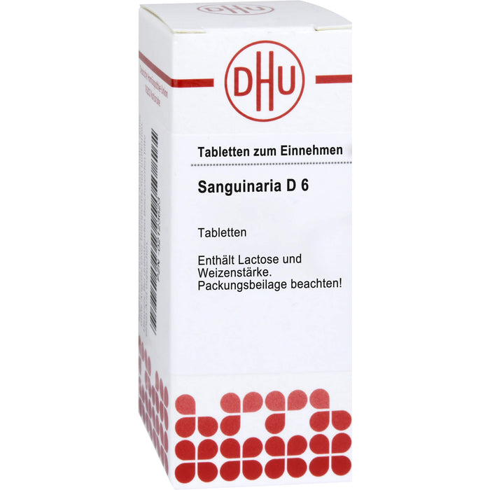 Sanguinaria D6 DHU Tabletten, 80 pc Tablettes