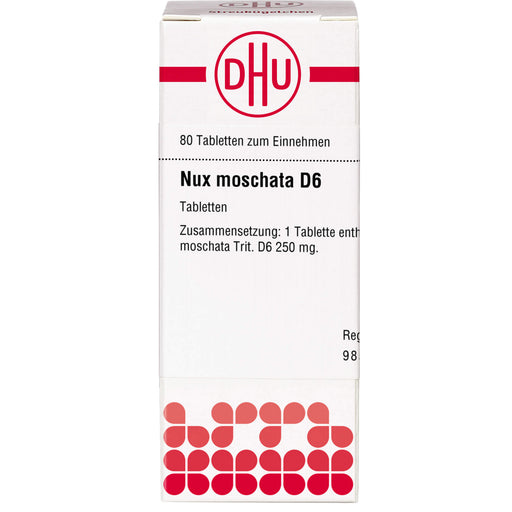 DHU Nux moschata D6 Tabletten, 80 St. Tabletten