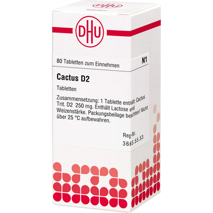 Cactus D2 DHU Tabletten, 80 St. Tabletten