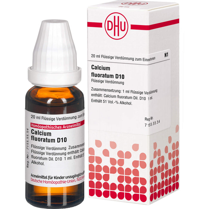 Calcium fluoratum D10 DHU Dilution, 20 ml Solution