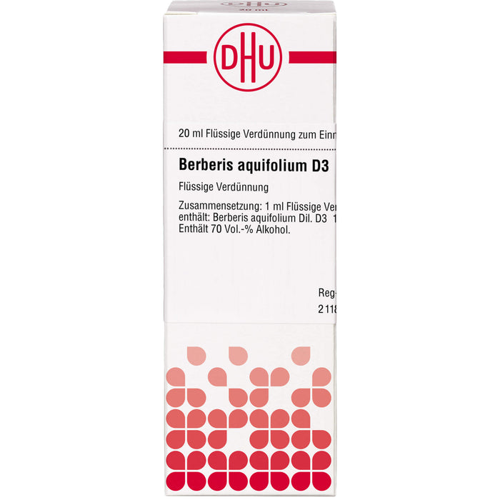 Berberis aquifolium D3 DHU Dilution, 20 ml Lösung