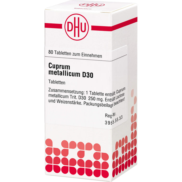 Cuprum metallicum D30 DHU Tabletten, 80 pcs. Tablets