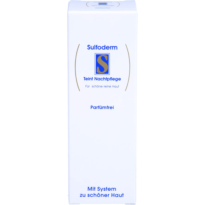 Sulfoderm S Teint Nachtpflege parfümfrei, 40 ml Creme