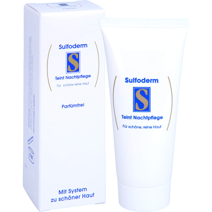 Sulfoderm S Teint Nachtpflege parfümfrei, 40 ml Creme