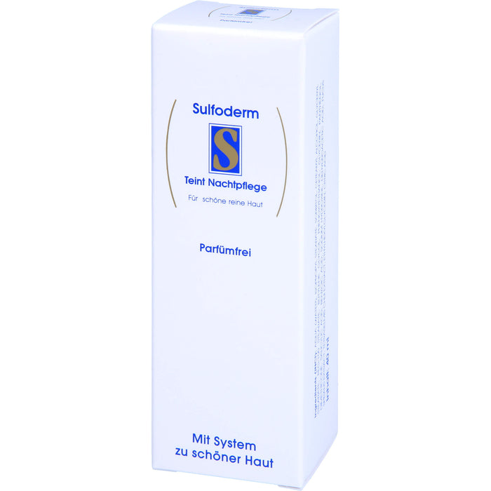 Sulfoderm S Teint Nachtpflege parfümfrei, 40 ml Creme
