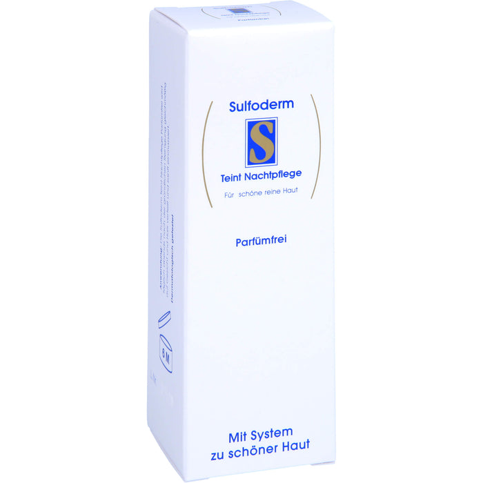 Sulfoderm S Teint Nachtpflege parfümfrei, 40 ml Creme