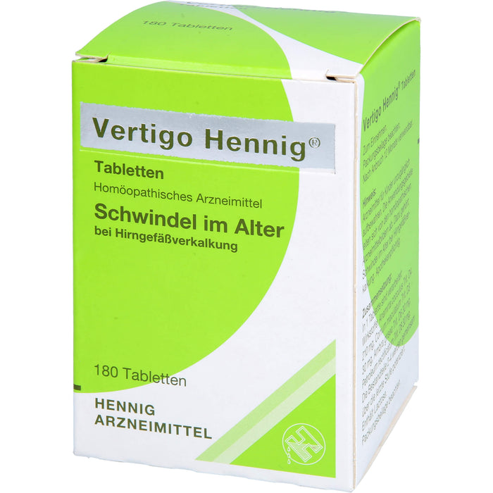 Vertigo Hennig Tabletten, 180 pcs. Tablets