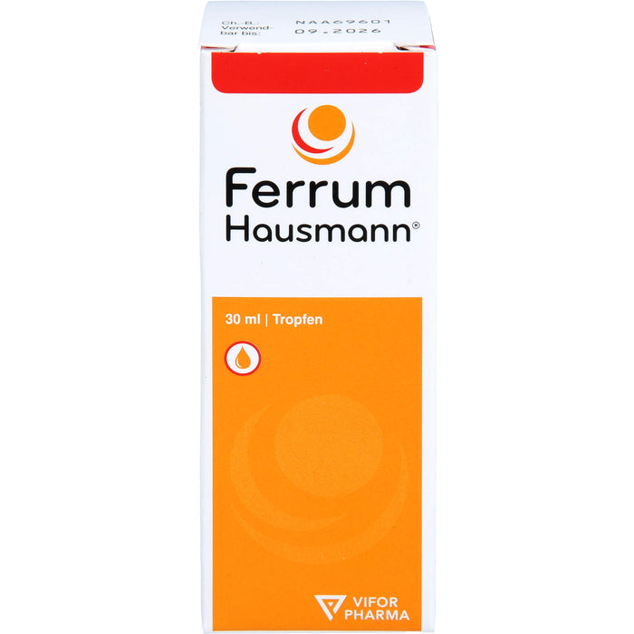 Ferrum Hausmann Tropfen zur Behandlung von Eisenmangel, 30 ml Lösung