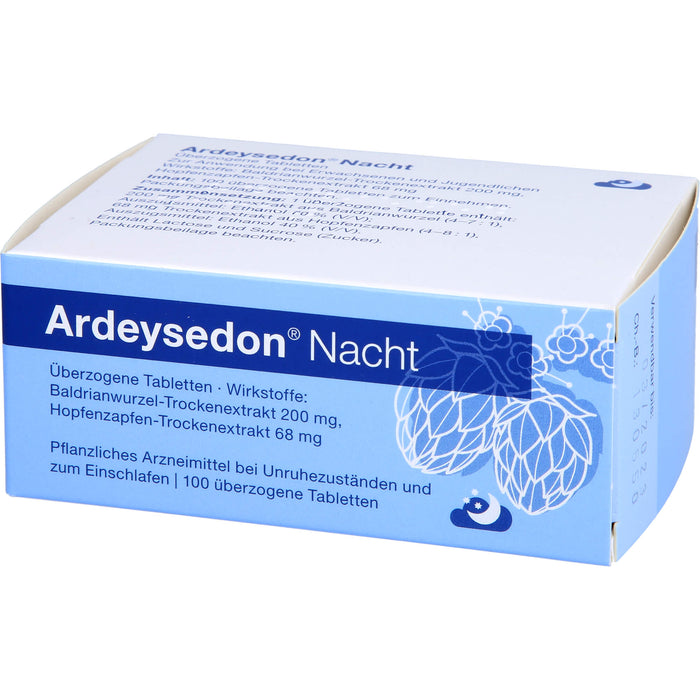 Ardeysedon Nacht Tabletten bei nervös bedingten Einschlafstörungen, 100 pcs. Tablets