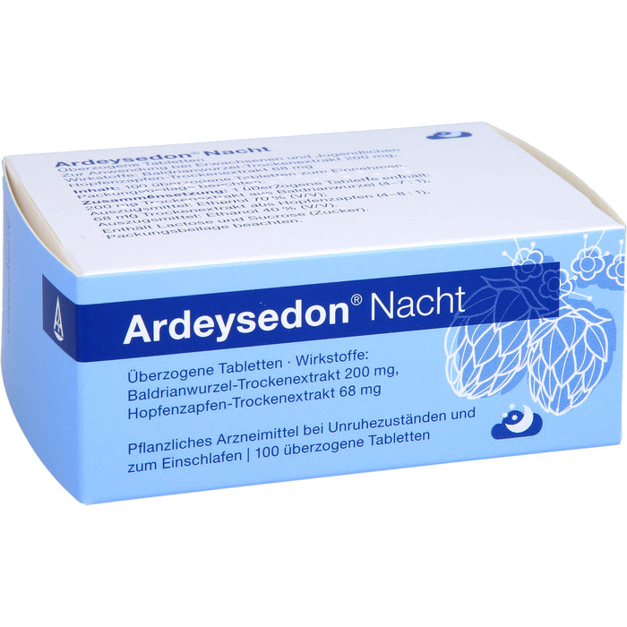Ardeysedon Nacht Tabletten bei nervös bedingten Einschlafstörungen, 100 pc Tablettes