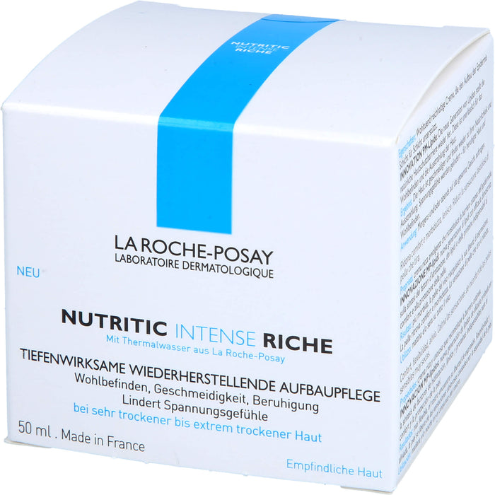 La Roche-Posay Nutritic Intense Riche reichhaltige und ultra-nährende Aufbaupflege, 50 ml Crème