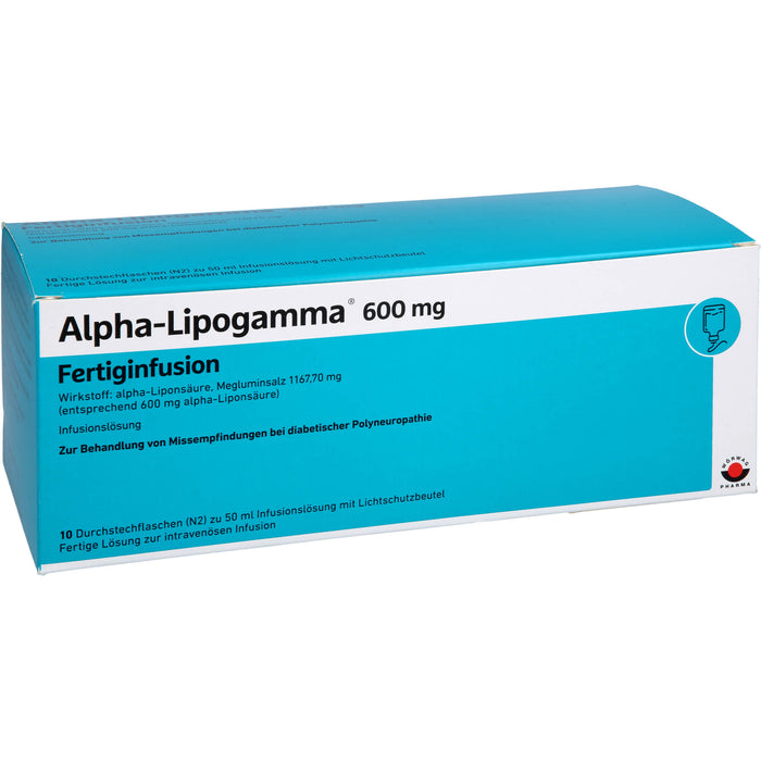 Alpha-Lipogamma 600 mg Fertiginfusion, 10X50 ml INF