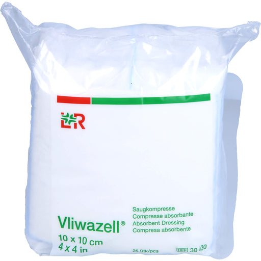 Vliwazell Saugkompressen 10 x 10 cm, 25 St. Kompressen