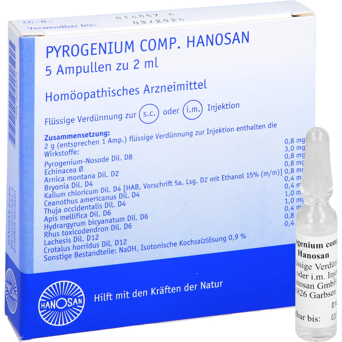 Pyrogenium comp. Hanosan Ampullen, 5 ml Solution