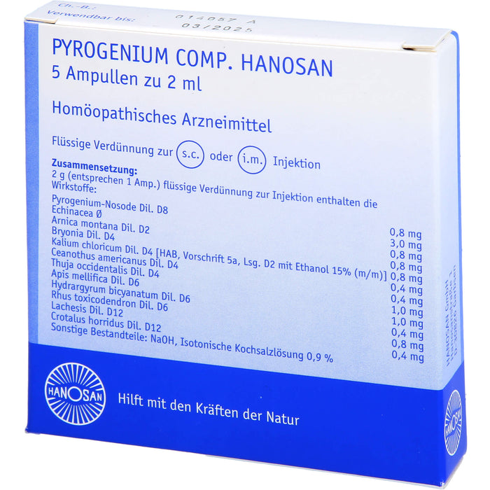 Pyrogenium comp. Hanosan Ampullen, 5 ml Solution