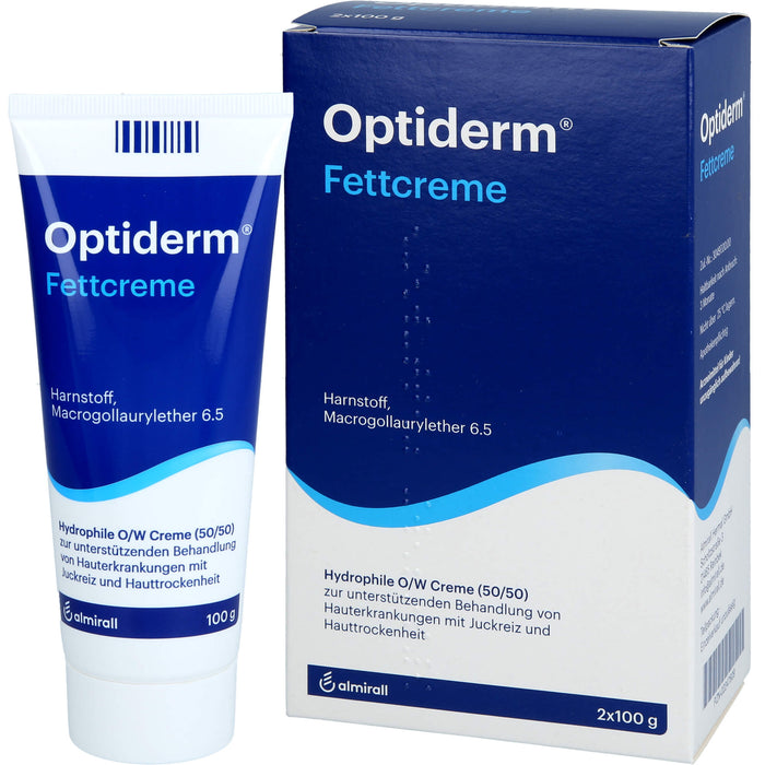 Optiderm Fettcreme bei Juckreiz und Hauttrockenheit, 200 g Creme