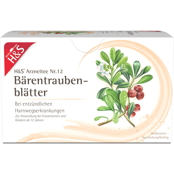 H&S Bärentraubenblättertee Btl., 20X2.7 g FBE