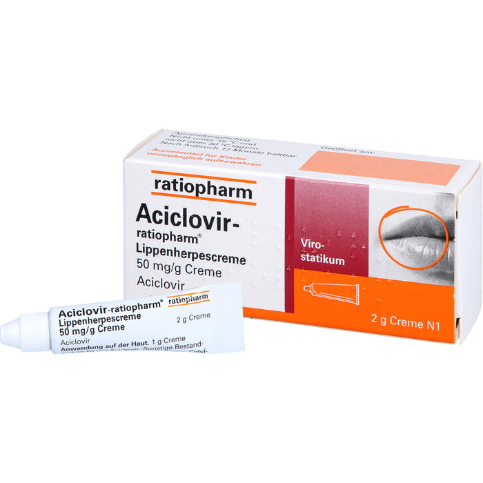 Aciclovir-ratiopharm Lippenherpescreme, 2.0 g Creme