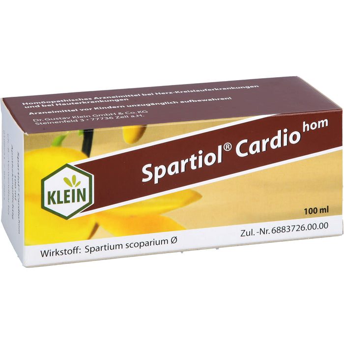 Spartiol Cardiohom Lösung bei Herzschwäche oder entzündlichen ekzematösen Hauterkrankungen, 100 ml Solution