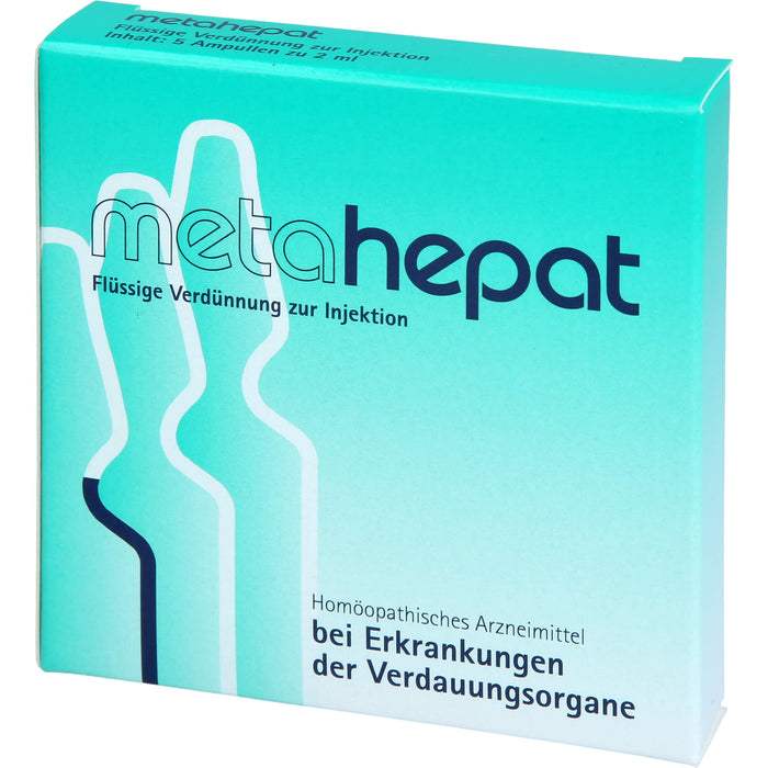 Metahepat flüssige Verdünnung bei Erkrankungen der Verdauungsorgane, 5 St. Ampullen