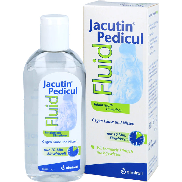 Jacutin Pedicul Fluid mit Nissenkamm gegen Läuse und Nissen, 200 ml Solution