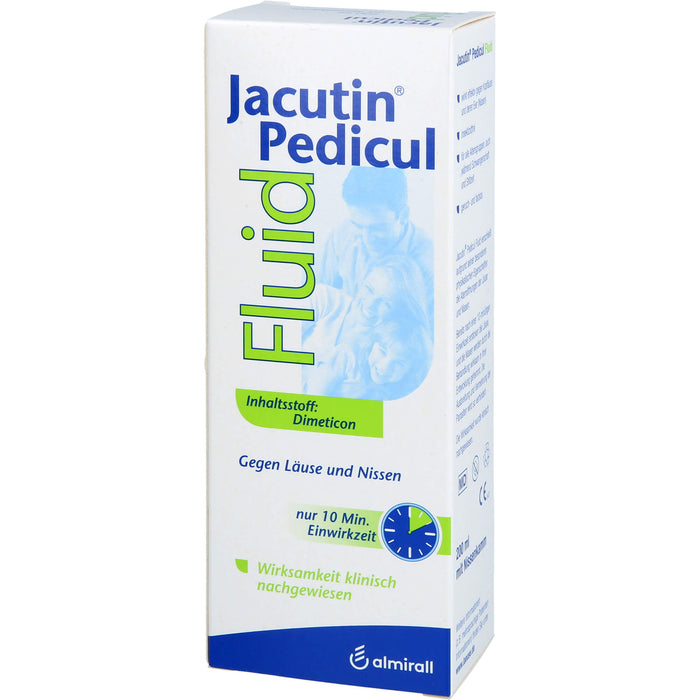 Jacutin Pedicul Fluid mit Nissenkamm gegen Läuse und Nissen, 200 ml Solution