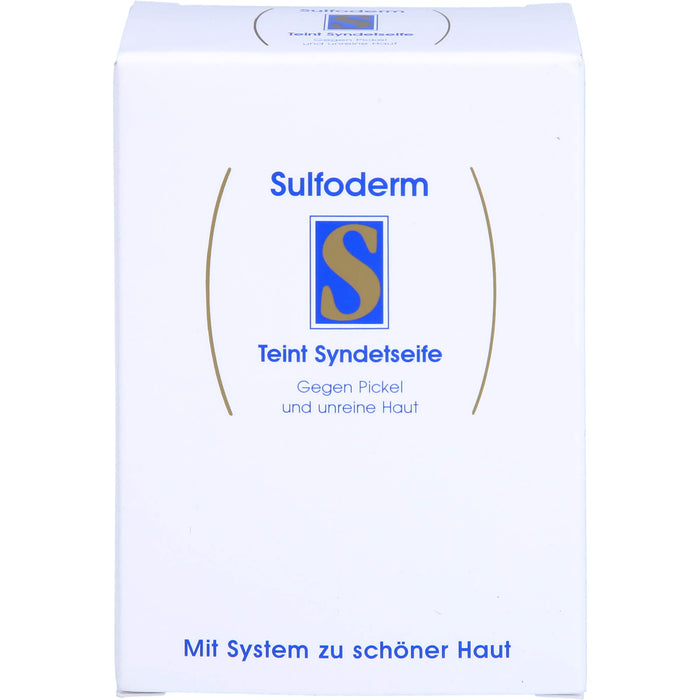 Sulfoderm S Teint Syndetseife gegen fettige und unreine Haut, 1 St. Seifenstück