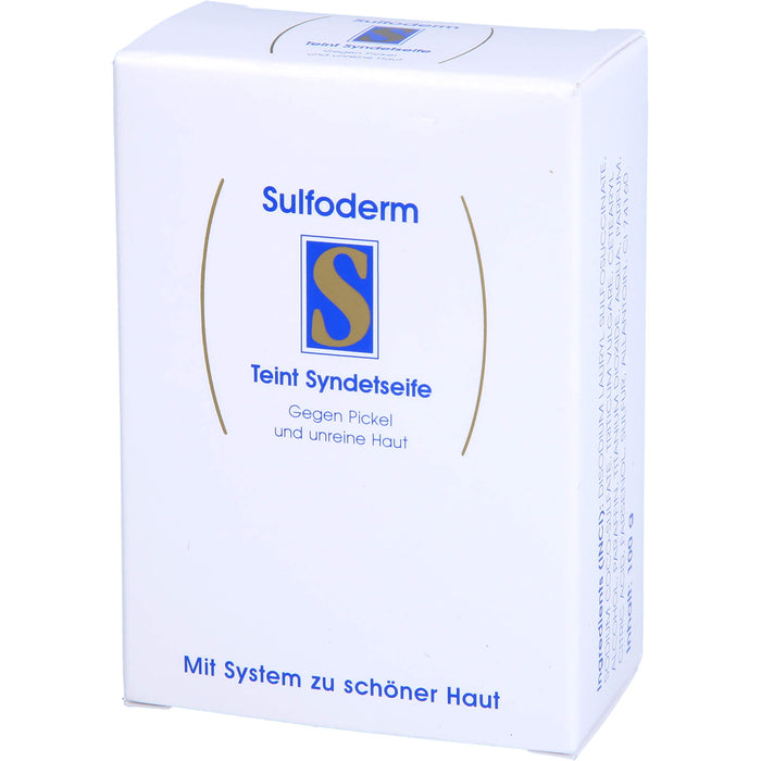 Sulfoderm S Teint Syndetseife gegen fettige und unreine Haut, 1 pcs. bar of soap