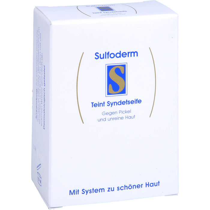 Sulfoderm S Teint Syndetseife gegen fettige und unreine Haut, 1 pcs. bar of soap
