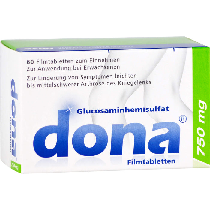 Dona 750 mg Filmtabletten bei Arthrose des Kniegelenks, 60 pc Tablettes