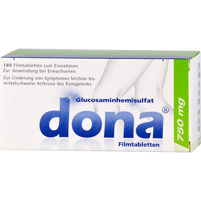 Dona 750 mg Filmtabletten bei leichter bis mittelschwerer Arthrose des Kniegelenks, 180 pcs. Tablets