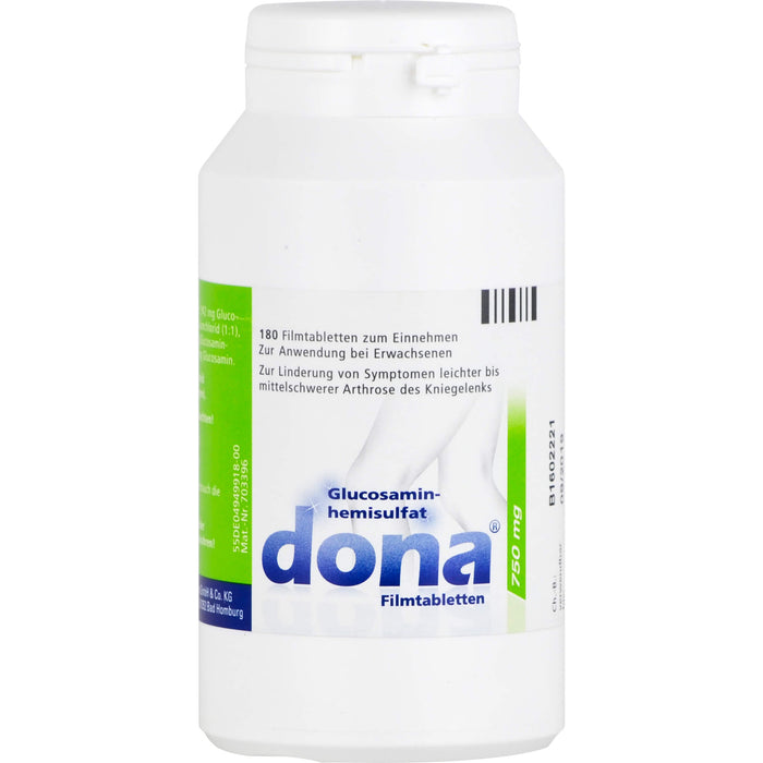 Dona 750 mg Filmtabletten bei leichter bis mittelschwerer Arthrose des Kniegelenks, 180 pcs. Tablets