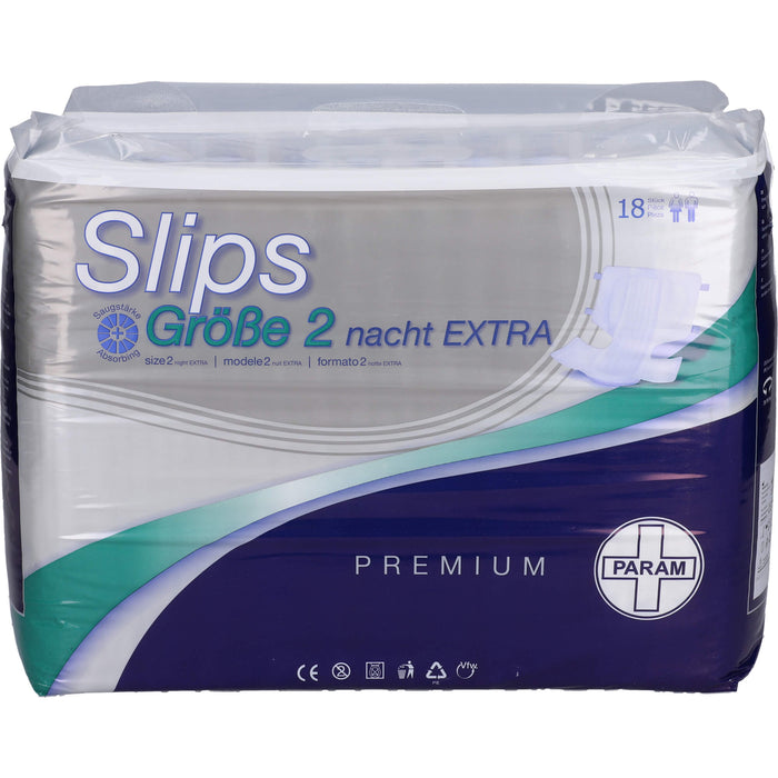 PARAM SLIPS PREMIUM Nacht Extra Gr. 2, 18 St 