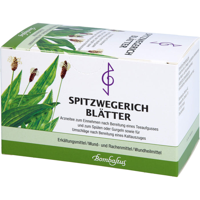 Bombastus Spitzwegerich Blätter Arzneitee, 20 pc Sac filtrant