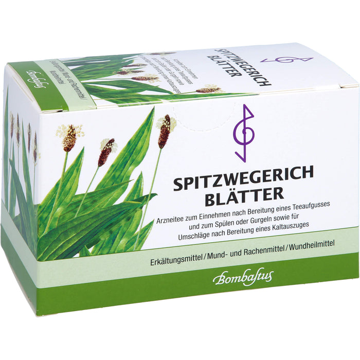 Bombastus Spitzwegerich Blätter Arzneitee, 20 pc Sac filtrant