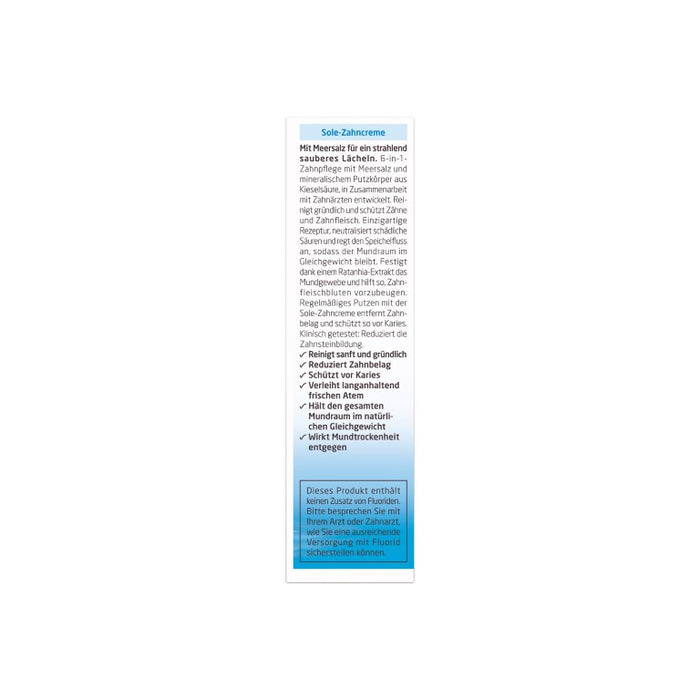 WELEDA SOLE ZAHNCREME, 75 ml Toothpaste