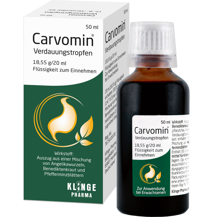 Carvomin Verdauungstropfen, 50 ml Solution