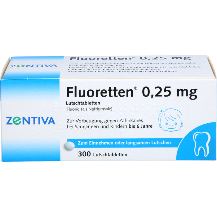 Fluoretten 0,25 mg, Lutschtabletten, 300 St TAB