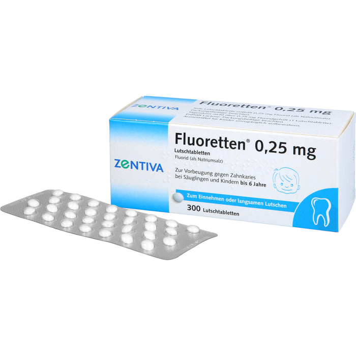 Fluoretten 0,25 mg, Lutschtabletten, 300 St TAB