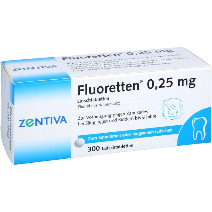 Fluoretten® 0,25 mg, Lutschtabletten, 300 St TAB