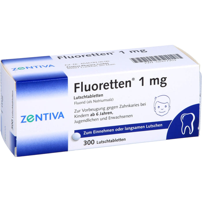 Fluoretten 1mg, 300 pcs. Tablets