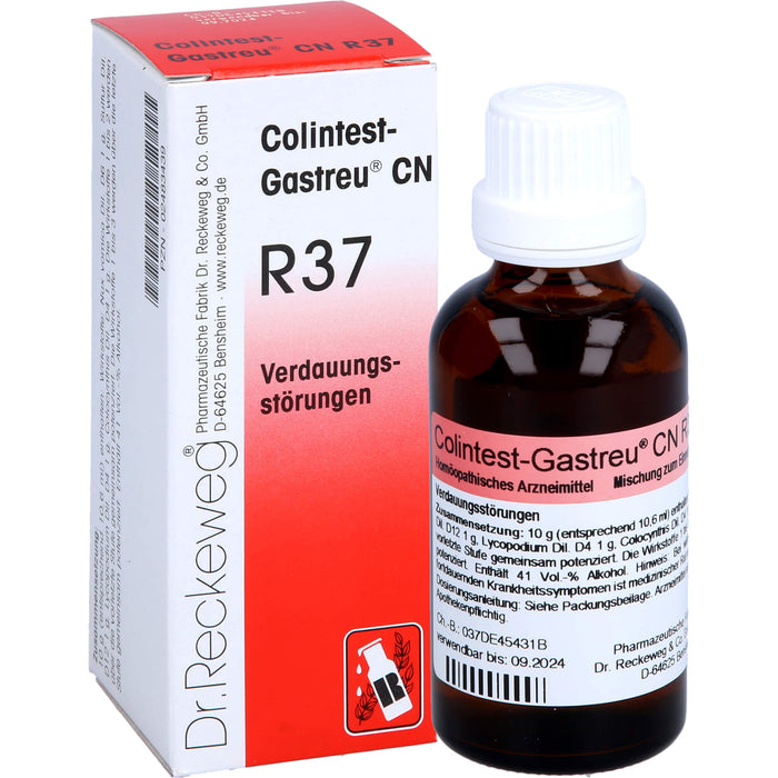 Dr. Reckeweg Colintest-Gastreu CN R37 Tropfen bei Verdauungsstörungen, 50 ml Solution