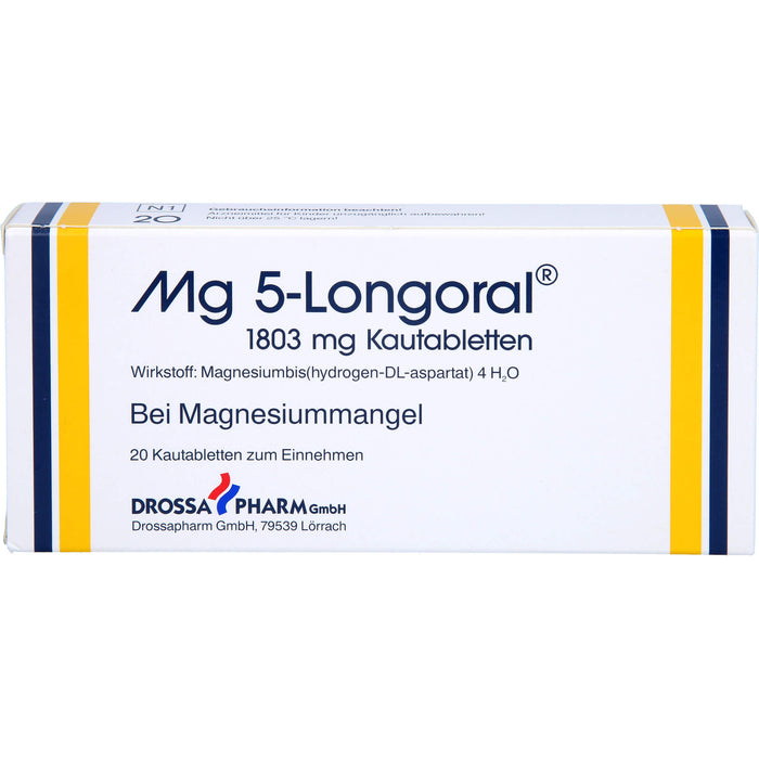 Drossapharm Mg 5-Longoral 1803 mg Kautabletten, 20 St. Tabletten