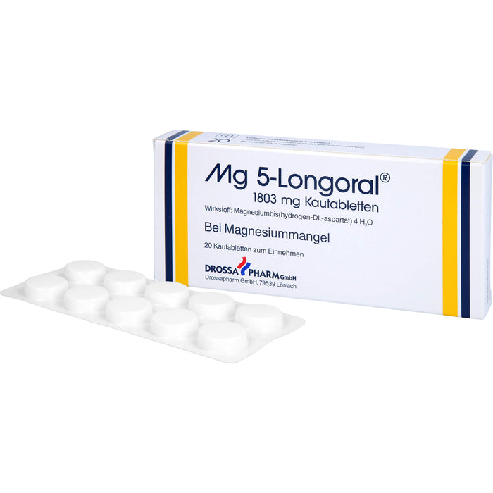 Drossapharm Mg 5-Longoral 1803 mg Kautabletten, 20 pc Tablettes