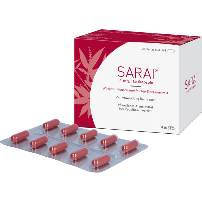 Sarai Hartkapseln bei Regelbeschwerden, 100 pcs. Capsules
