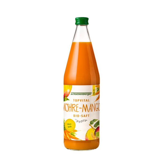 Schoenenberger Topvital Möhre-Mango Bio-Saft, 750 ml Lösung