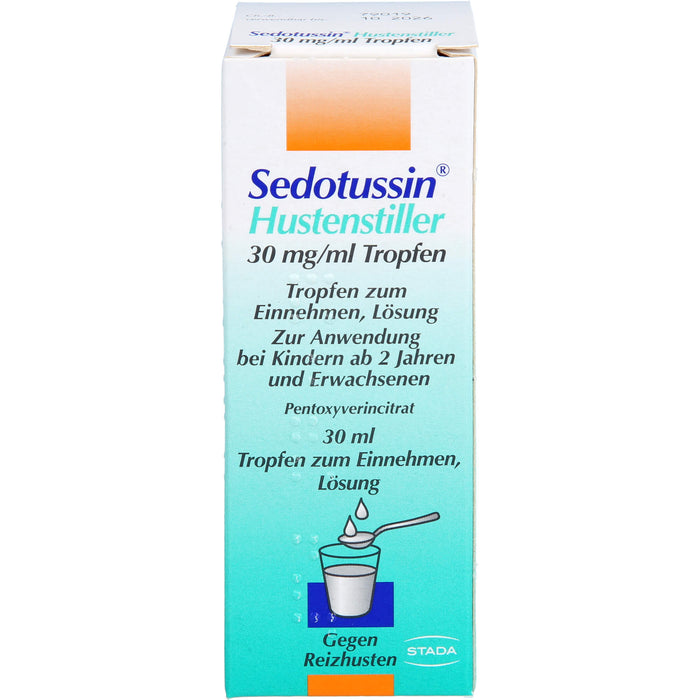 Sedotussin Hustenstiller Tropfen gegen Reizhusten, 30 ml Lösung