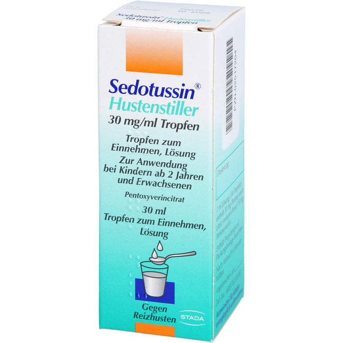 Sedotussin Hustenstiller Tropfen gegen Reizhusten, 30 ml Solution